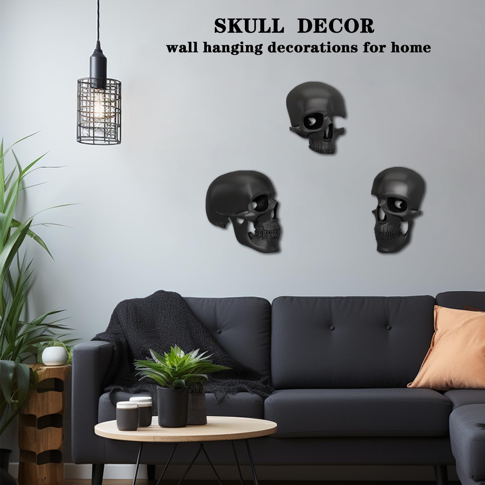 Amazon.co.jp: Dayiabc スカル壁掛け像 ゴシック装飾用 スカル装飾